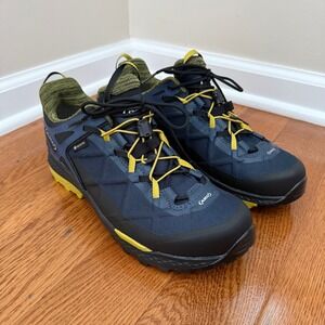 AKU Rocket DFS GTX Mens Hiking Shoes Blue Yellow Gore-Tex Vibram Size 9.5